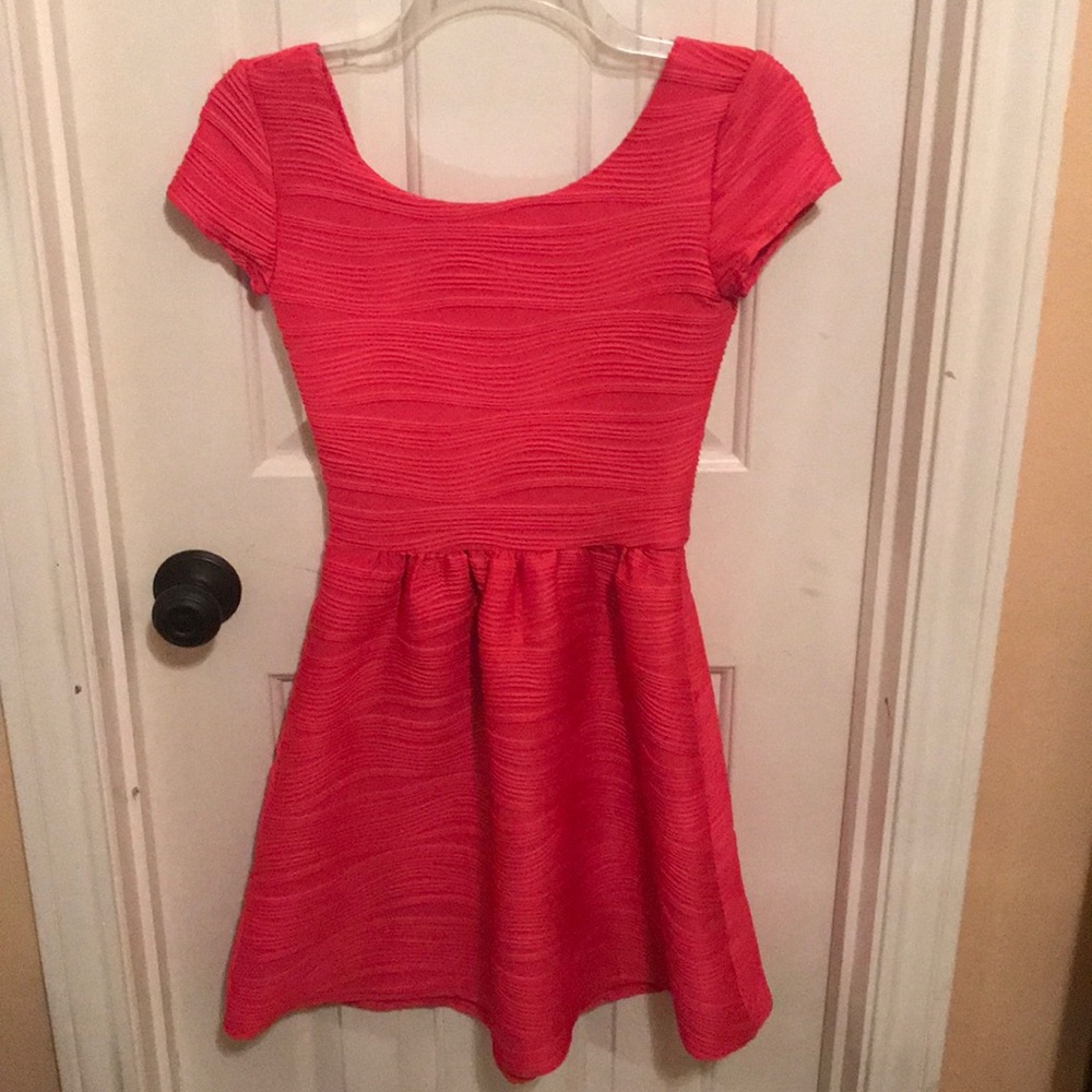 Hot pink dress